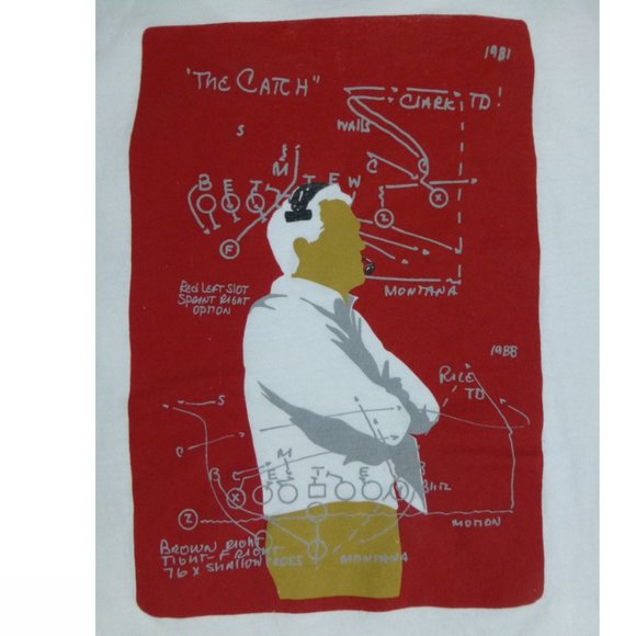 Levi's Bill Walsh 49er's "The Catch" T-Shirt (Sleeves are cut) - Picture 1 of 9